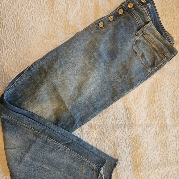 Old Navy Rockstar Super Skinny Mid Rise Women's Jeans - Blue Denim - Picture 7 of 11